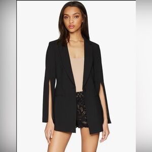 BCBGMaxAzria Black Open-Sleeve Blazer
